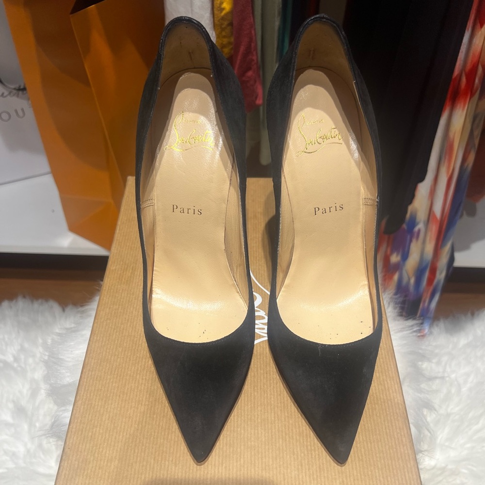 Christian Louboutin So Kate 120 Suede Pumps